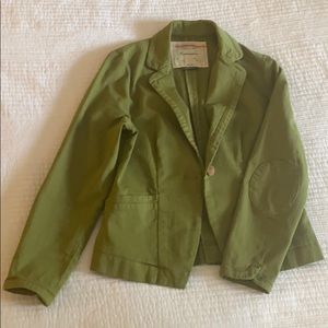 Anthropology Green blazer jacket